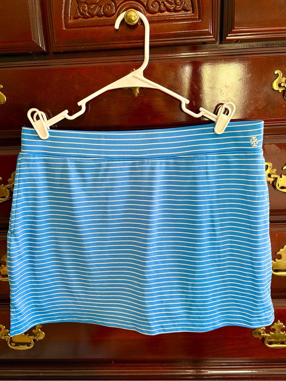 Izod Golf Blue Striped Women’s Skort - Performance Stretch